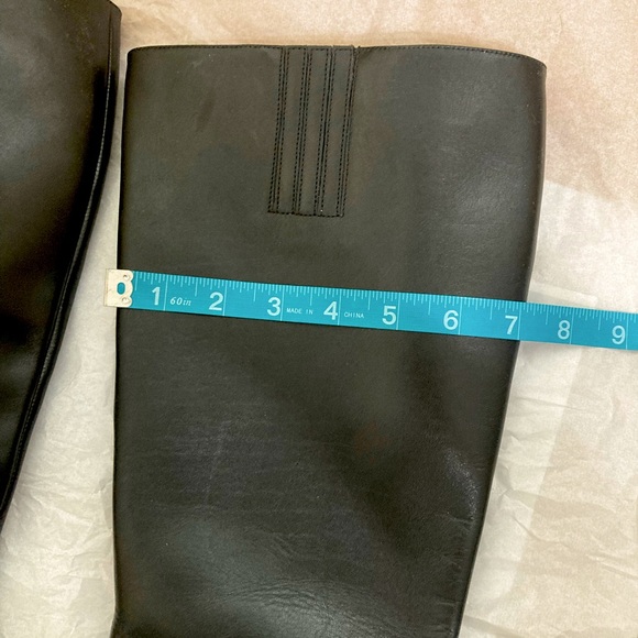 Michael Kors Margaret Tall Wide Shaft Leather Boots with Gold Lock Zipper NWOT - Picture 13 of 16